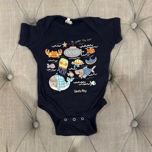 Rabbit Skins Navy Blue Sea Adventure Bodysuit “Siesta Key”